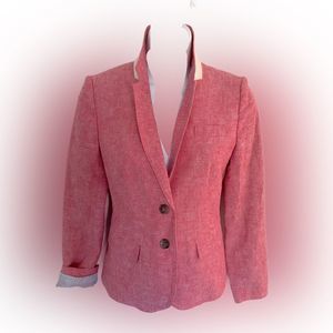 🩷 J Crew Linen Schoolboy Blazer Size 0/XS